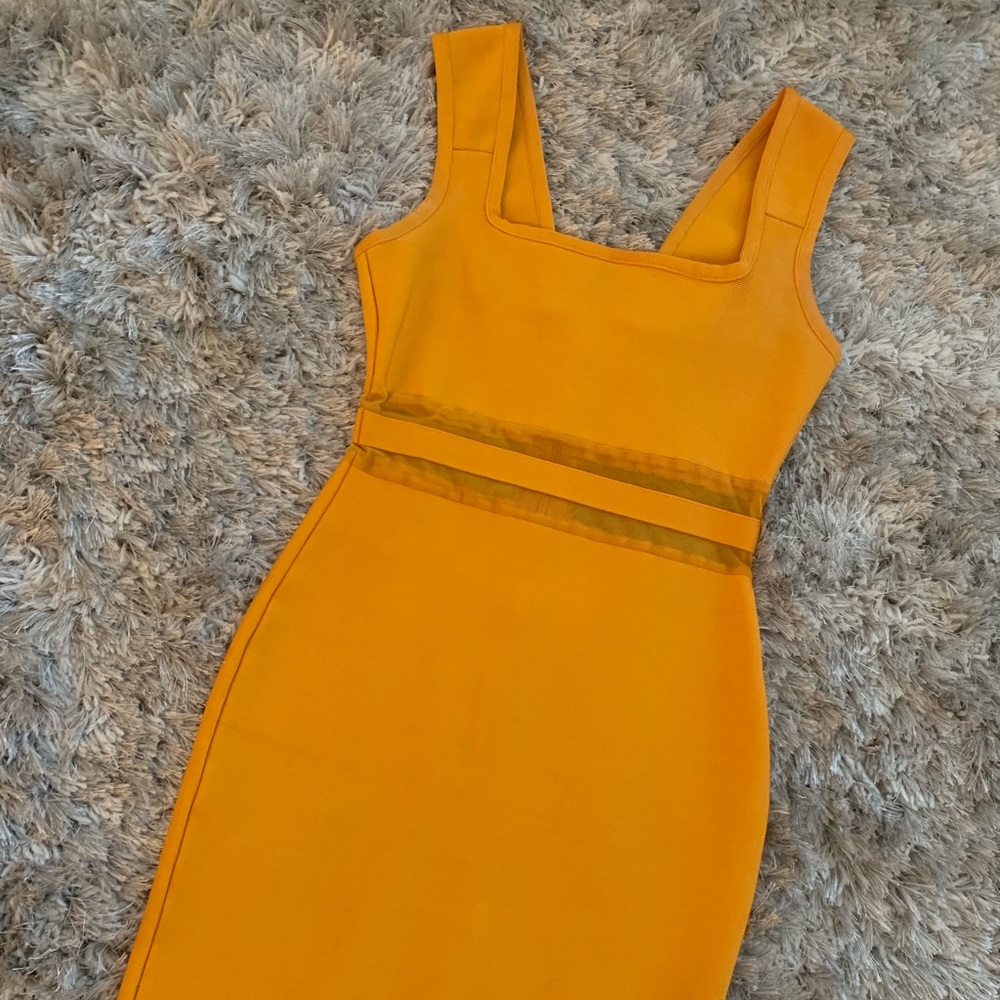 Orange Bandage Dress